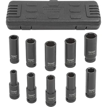 Gola sada FORCEKRAFT Sada dlouhých rázových hlavic 1/2", 10–24 mm