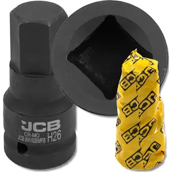 Klíč JCB Rázová bitová hlavice 3/4", 26 mm, 6hranná, Cr-Mo