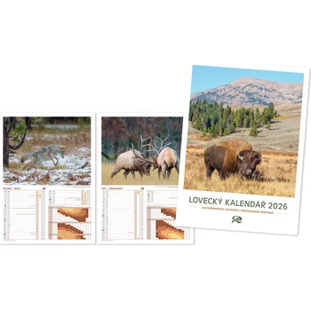 Kalendář Rembrandt Lovecký kalendář bizon (2026)
