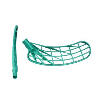 Florbalová čepel UNIHOC Unilite Titan hard PP Pearl Turquoise L - Levá ruka dole/Tyrkysová/tvrdá - Titan (PP-H)