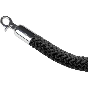 Řetěz HAPPY END Pletené lano pro zahrazovací sloupek, 2 m, černá - CV 820.40