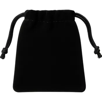 Dárková taška Darčekové zamatové vrecúško - Čierna/7x9cm