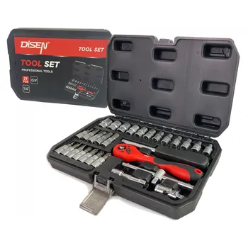 Gola sada 29dílná sada 1/4" bitů a nástrčných hlavic v kufříku