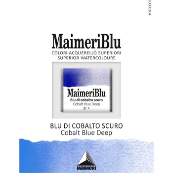 Vodová barva Maimeri Blu Akvarelová barva Cobalt Blue Deep 374 1,5 ml 1 ks