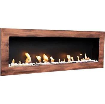 Biokrb BIO FLAME biokrb Easy L Open Patina Měď 115x40 cm