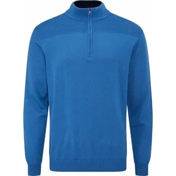 Ping Dorset Quarter zip pánský svetr, modrý pánské, XL