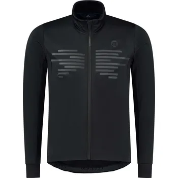 Lepící sada Slabá softshellová bunda Rogelli RADIUS s prodyšnými panely do mírné zimy, černá L