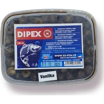 Návnadová surovina Tekutý Dip KS Fish Dipex 100ml Vanilka