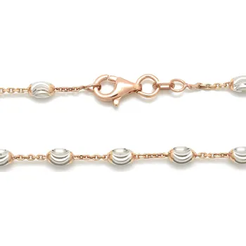 Řetízek Stříbrný řetízek Gold Rose Medii - 42 cm