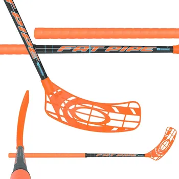 Florbalová hůl FATPIPE Core 33 Jai-alai Orange 80 cm R - 80 (91) cm/Pravá ruka dole