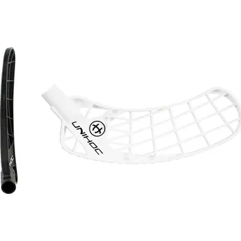 Florbalová čepel UNIHOC Iconic Titan hard PP white L - Levá ruka dole/Bílá/tvrdá - Titan (PP-H)