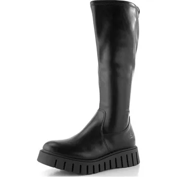 Dámské kozačky TT.BAGATT hladké kozačky hrubé podešvi černé D31-AO136-5000 - 41 | P699495