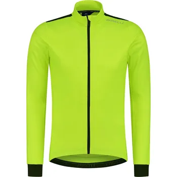 stojan na kolo Cyklodres Rogelli CORE s prodyšnými boky a dlouhým rukávem, reflexně žluto-černý XL