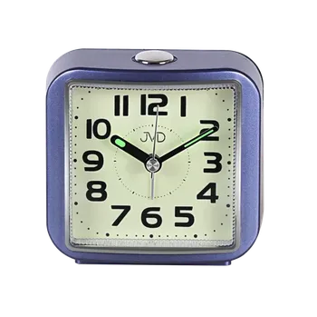 Budík JVD Ručkový analogový netikající tichý budík JVD SRP8204.1 s luminiscenčním displejem