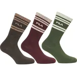 Fila 3 PACK - pánské ponožky F5366-080 39-42 + 2 měsíce na vrácení zboží