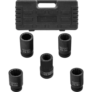 Gola sada Rock FORCE Sada rázových hlavic 1", 12hranné, 27–41 mm