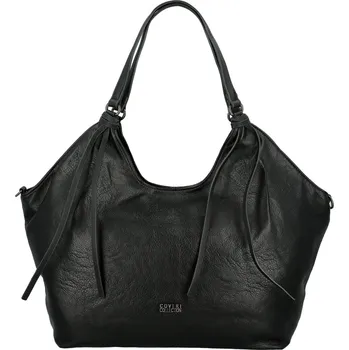 Kabelka Módní dámská koženková kabelka na rameno Coveri Kayra, černá