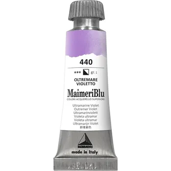 Vodová barva Maimeri Blu Akvarelová barva Ultramarine Violet 440 12 ml 1 ks