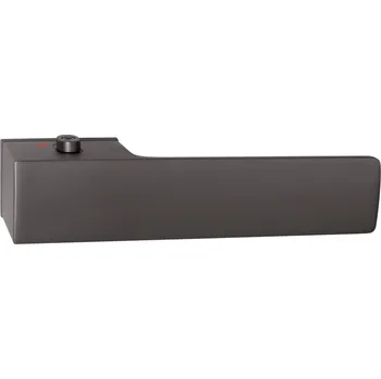 Dveřní kování TI - GORDO - RT5 4084 s uzamykáním 54 - 61 mm, bez spodní rozety, klika/klika s uzamykáním pravá T - Titan (141)