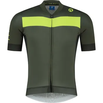 nosiče na kolo Cyklodres z prémiových vláken Rogelli PRIME, khaki-reflexně žlutý 2XL