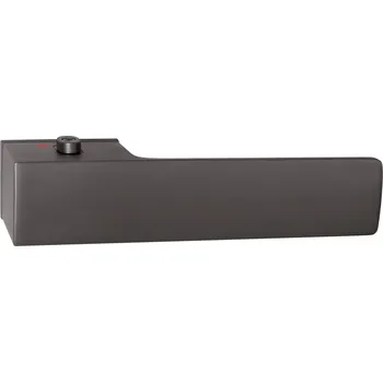 Dveřní kování TI - GORDO - RT5 4084 s uzamykáním 46 - 53 mm, bez spodní rozety, klika/klika s uzamykáním pravá T - Titan (141)