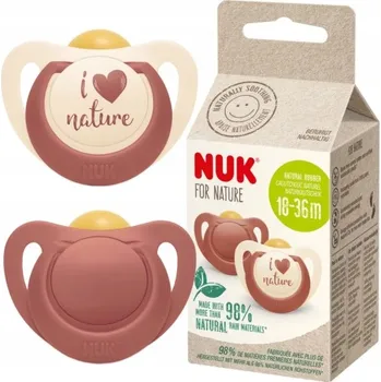 dudlíky Nuk dudlík latex For Nature 2 ks