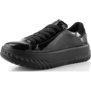 Dámské polobotky Ara širší lakované polobotky na platformě Monaco Black 12-46707-01 - 42 | P695604