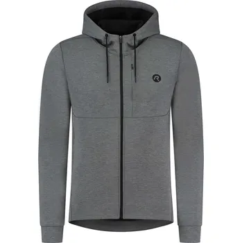 Celopropínací funkční mikina Rogelli TRAINING 2.0 s kapucí, šedá XL