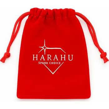 Dárková taška Darčekové zamatové vrecúško HARAHU - Červená/7x9cm