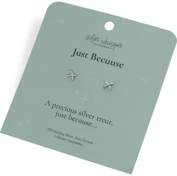 Náušnice Stříbrné náušnice Hot Diamonds Silver Whisper Just Because SWE005