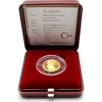 2002 - Zlatá medaile Svatá Zdislava - 1/10 Oz