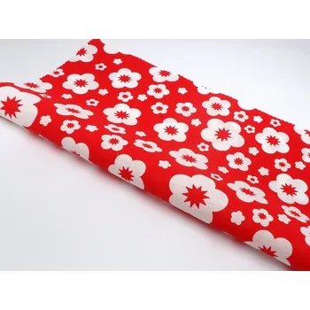 DOMESTIK 145/23392-18 KAMÉLIE červená / METRÁŽ NA MÍRU