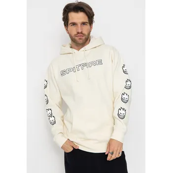 Pánská mikina Spitfire Classic 87 Bighead Fill Sleeve HD (bone w/black&white prints) XL, béžová