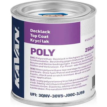 RC vybavení KAVAN krycí lak POLY, 250ml - expresní doprava