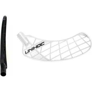 Florbalová čepel UNIHOC Unity Titan hard PP white L - Levá ruka dole/Bílá/tvrdá - Titan (PP-H)