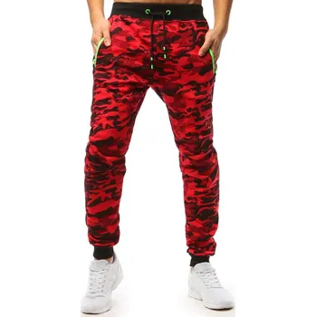 Pánské teplákové kalhoty červené Dstreet UX3510 Barva: Červená, Velikost: XL