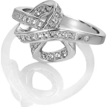 Oblečení a móda Stříbrný prsten Hot Diamonds Aurora DR304 Obvod 55 mm
