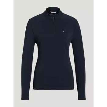 Pánské tričko Triko funkční Tommy Hilfiger 1/4 zip Baselayer XS tmavě modrá