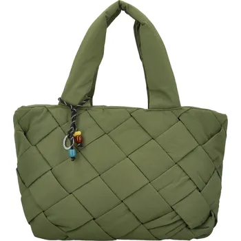 Kabelka Trendy dámská textilní kabelka na rameno Larysya, zelená