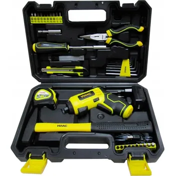 Sada nářadí WMC TOOLS 47dílná sada nářadí s akušroubovákem, bity a klíči