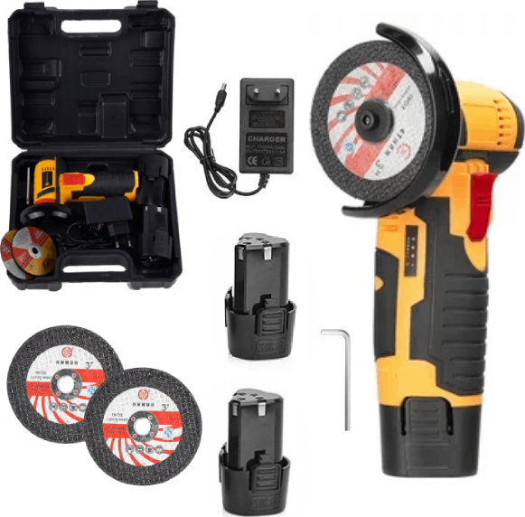 AKU úhlová bruska + 2x Baterie 12V