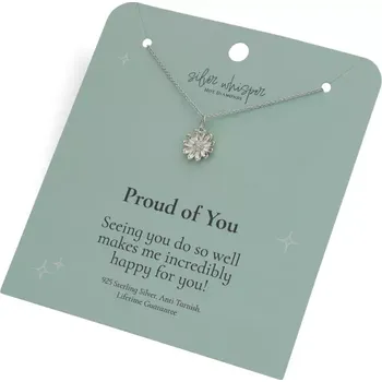 Oblečení a móda Stříbrný náhrdelník Hot Diamonds Silver Whisper Proud of You SWP009