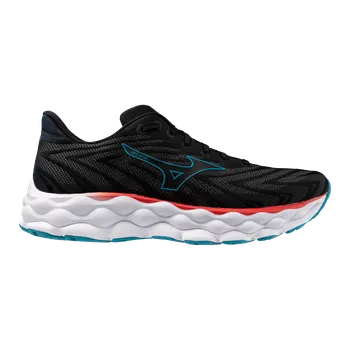 Pánská běžecká obuv MIZUNO WAVE SKY 8 Black/Black/Enamel Blue 10 UK - 10 UK - 44,5 EUR - 29 cm