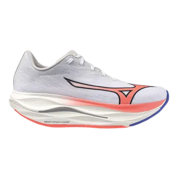 Dámská běžecká obuv MIZUNO WAVE REBELLION FLASH 3(W) / White/Striking Coral/Iris Bloo 8 UK - 8 UK - 42 EUR - 27 cm