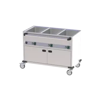 Sporák RM GASTRO Vodní lázeň pojízdná elektrická GN 3-1/1 opláštěná ovládání na delší straně | RM - BMPD 3120 CS