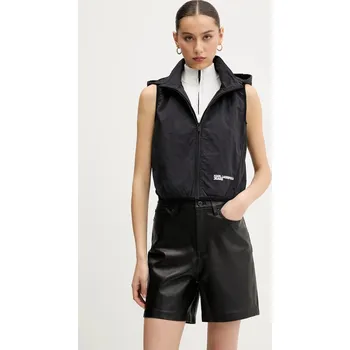 Dámská vesta Vesta Karl Lagerfeld Jeans dámská, černá barva, přechodná, A2W15017 99X, vel. M
