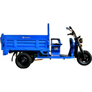 Elektrický skútr Pracovní tříkolka Rikša Cargo Sunway E-JB150Z - 2025 (72V, 58Ah - až 3900W) - elektrická nákladní tříkolka Červená