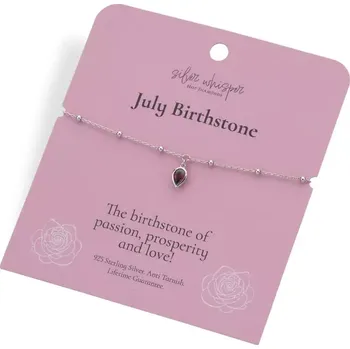 Oblečení a móda Stříbrný náramek Hot Diamonds Silver Whisper July SWB031