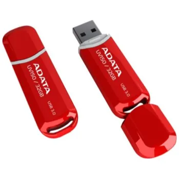 USB flash disk ADATA USB UV150 32GB red (USB 3.0), AUV150-32G-RRD