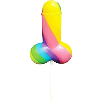 Duha Cock Pop - lízátko ve tvaru penisu (85g) - ovocná příchuť